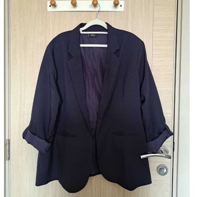 preloved blzr.id big size jumbo blazer formal casual ld 130 cm open blazer tanpa kancing jas outer c