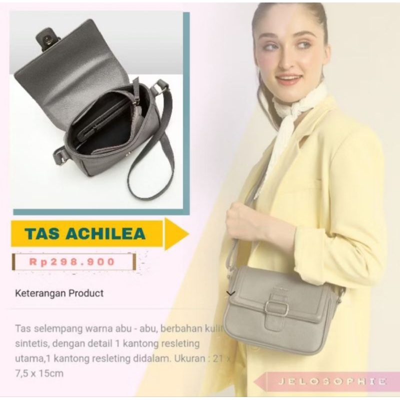 TAS ACHILEA GREY SLINGBAG BY SOPHIE MARTIN PARIS