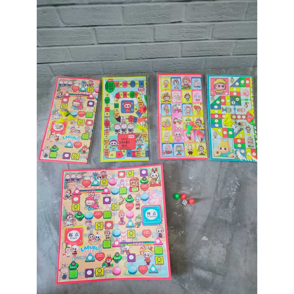 Ludo trainboard 1 Lembar 2sisi 20cm