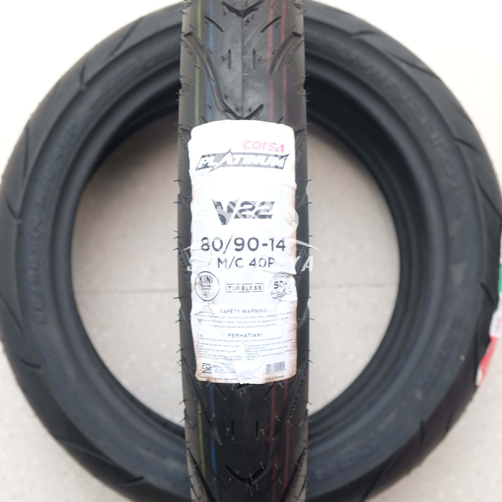 Ban Tubeless Corsa 80/90-14 Platinum V22 Matic Depan Vario Beat Scoopy Spacy Mio X Ride
