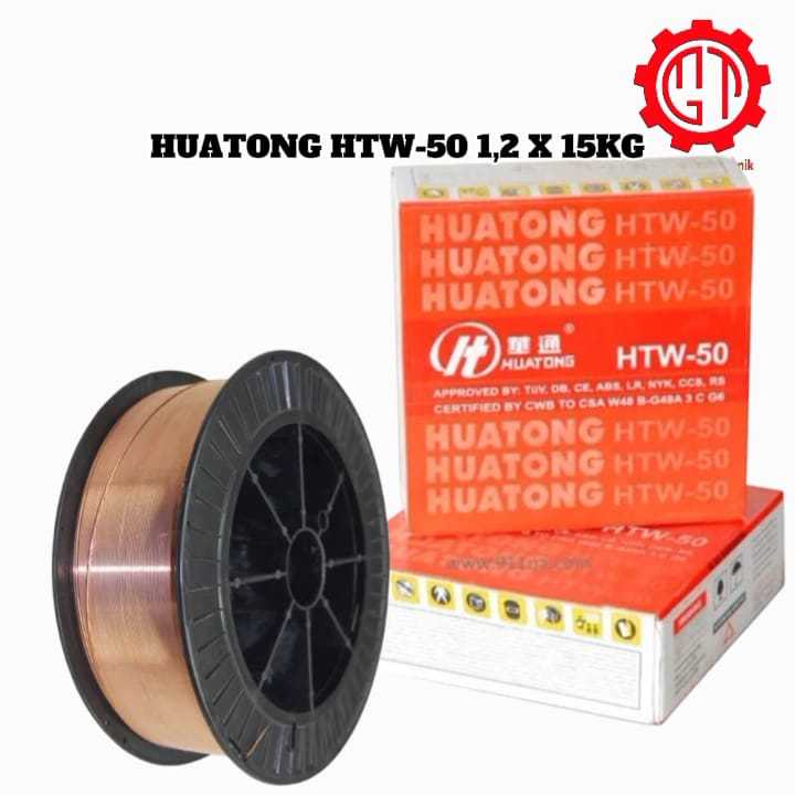 KAWAT LAS CO HUATONG 15KG MIG WIRE HUATONG HTW-50 KAWAT LAS MIG SOLID WIRE KEMASAN ROLL 15KG