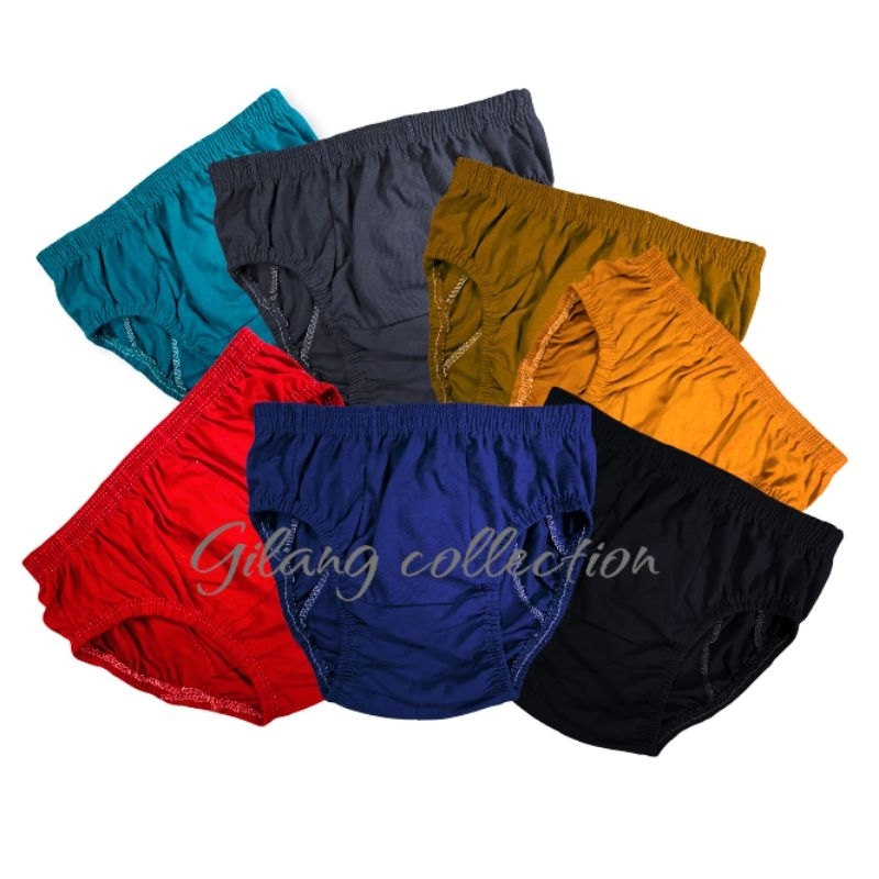 12pcs celana dalam anak laki laki polos katun | CD anak cowok
