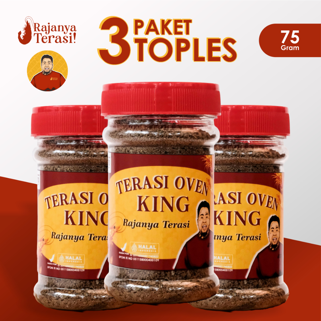 

Terasi Oven King Abdi Viral Udang Rebon Asli 3 botol