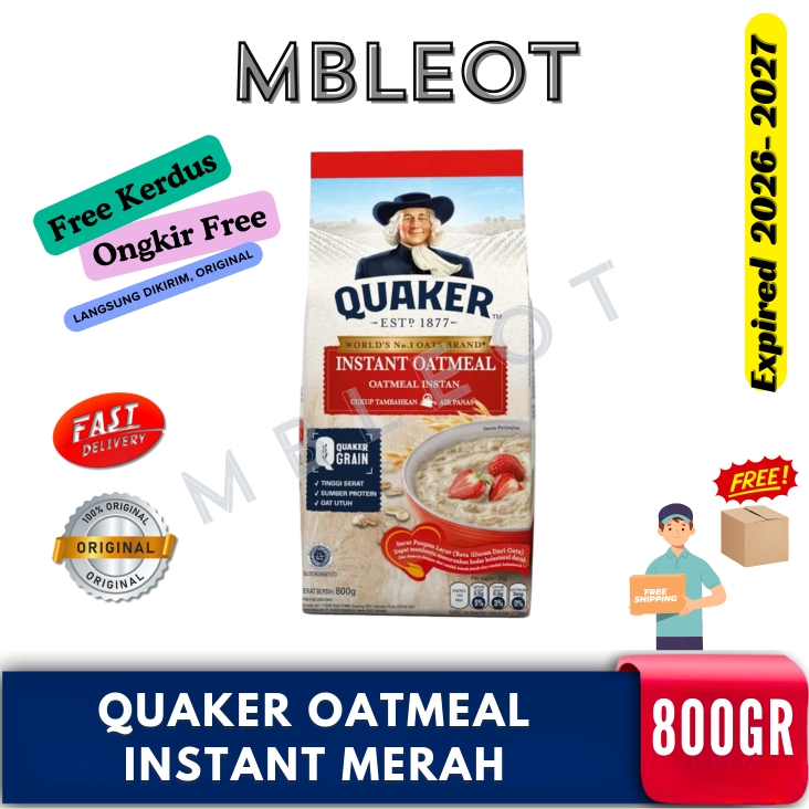 

Quaker Oatmeal Instant Merah 800GR