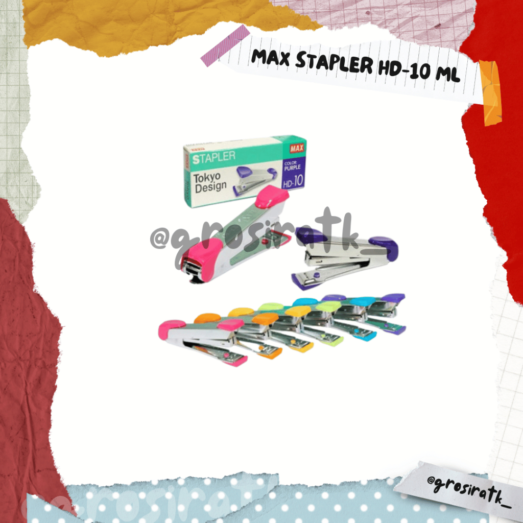 

MAX Stapler HD-10 ML / Stapler Terlaris / Stapler Best Seller / Stapler Kokoh / Stapler Ekonomis