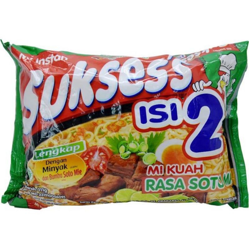 

Mie sukses isi 2 rasa soto mie
