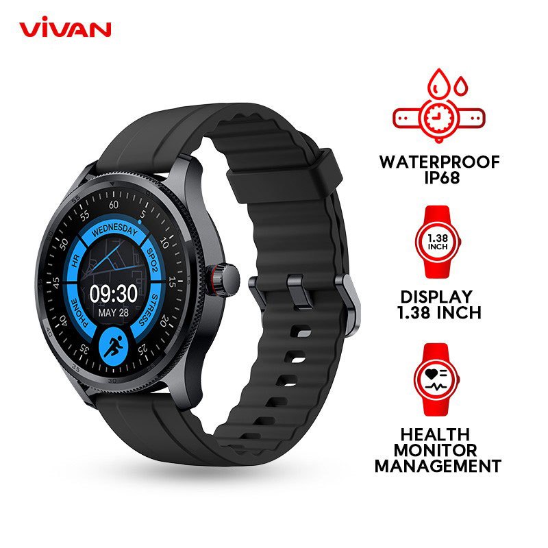 Jam Tangan SMARTWATCH VIVAN VWY23 Waterproof IP68 Professional Health Monitoring