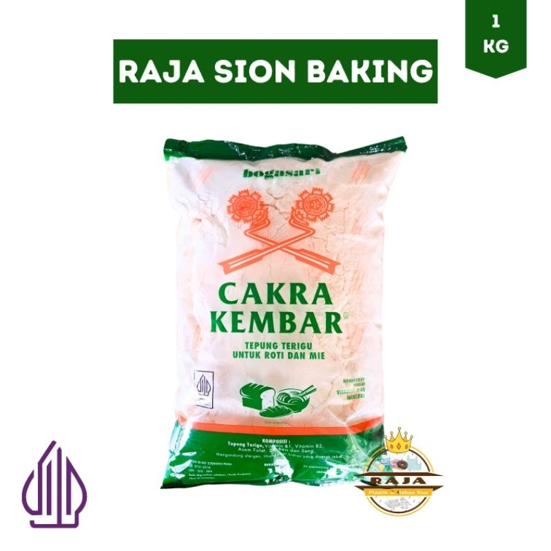 

Tepung Cakra Kembar Transparan 1 KG ( Protein Tinggi )