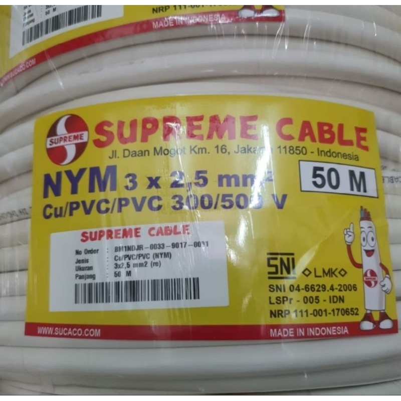 kabel 3x2, 5 mm suprime