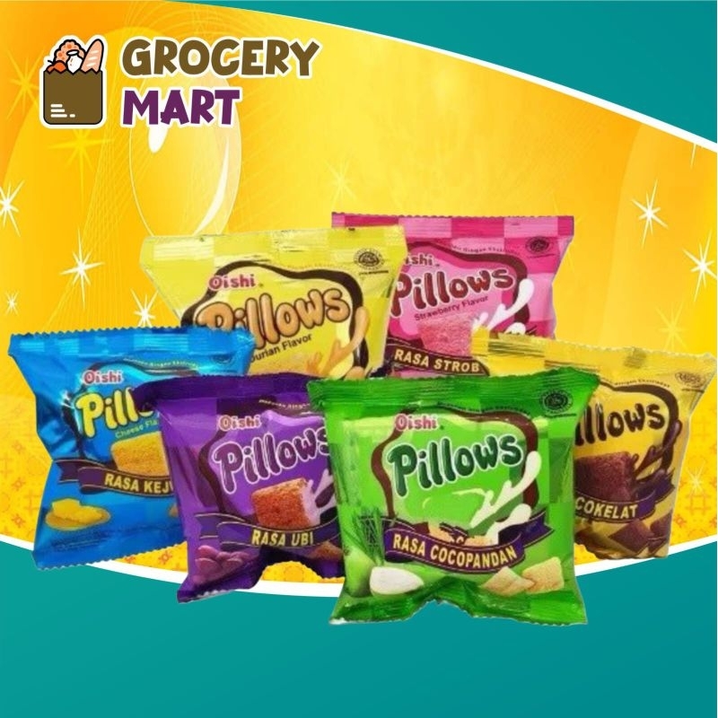 

(RENCENG) Oishi PILLOWS Snack Aneka Rasa 6gr Isi 10Pcs