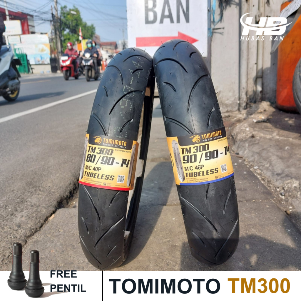 Ban Donat Tubeless Tomimoto 80/90 & 90/90 Ring 14 Matic Vario Beat Scoopy Genio