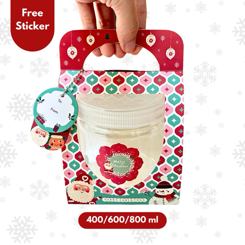 

10 Set Box Jinjing Natal Claus 400 600 800 ml