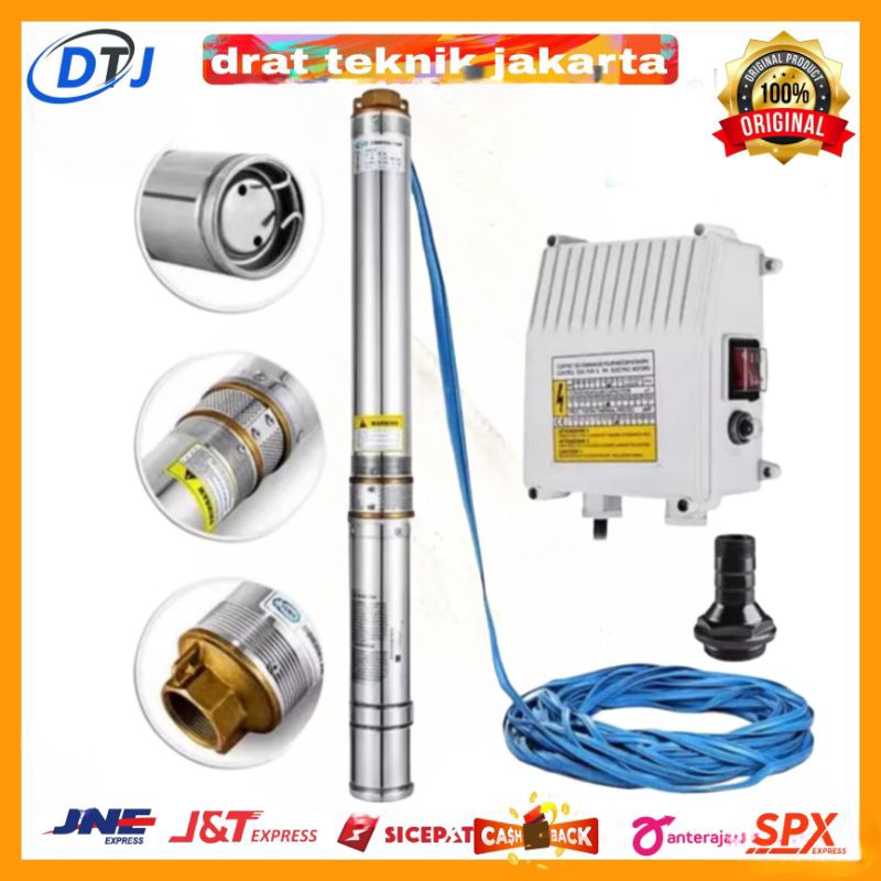 Mesin Pompa Air Submersible DAB 0,25Hp Pompa Satelit Dab 3Inch