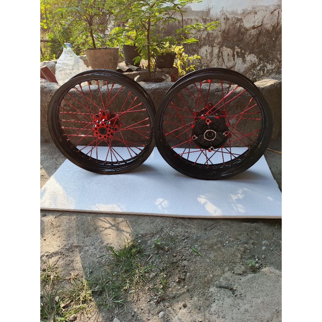 Roda Set Supermoto CRF Ring 17 Tanpa Ban Murah Velg Sumo CRF150L