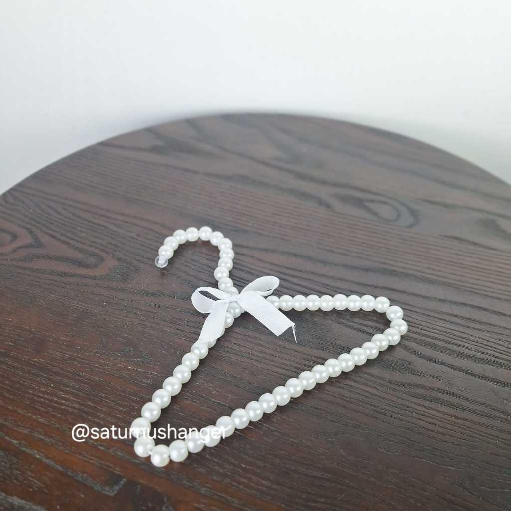 Gantungan Baju Baby Hanger Baju Mutiara Baby Gantungan Baju baby Pearl Hanger Manik manik Baby -BH