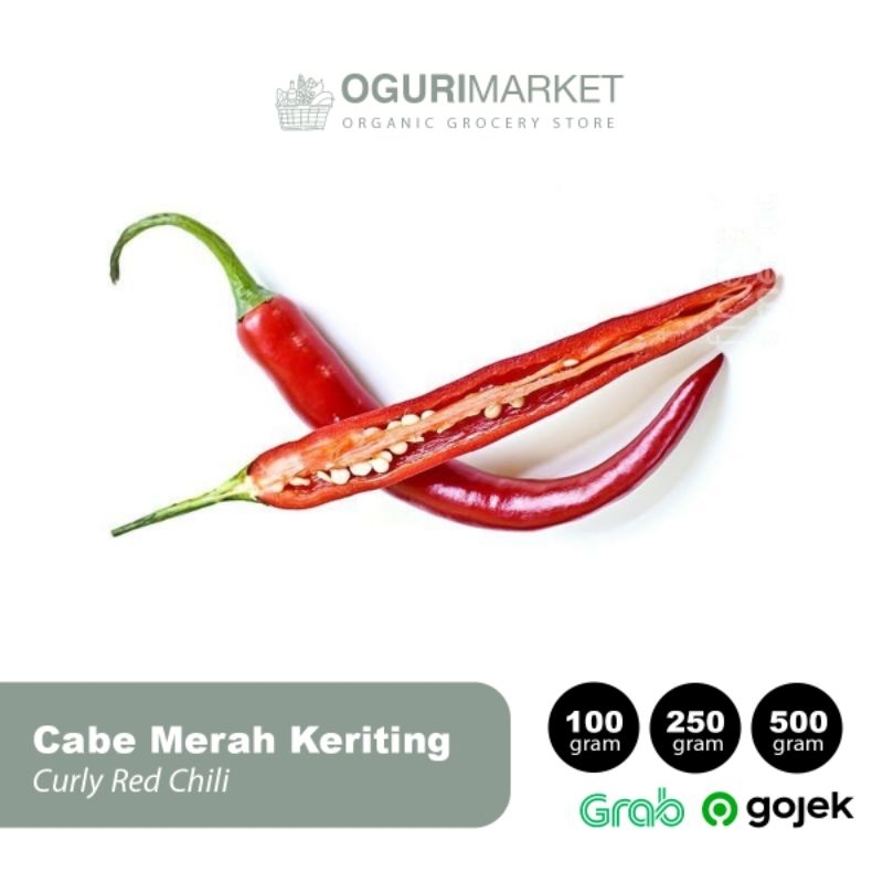 

Cabe Merah Keriting Cabai Merah Keriting Cabe Keriting Curly Red Chilli 100gr