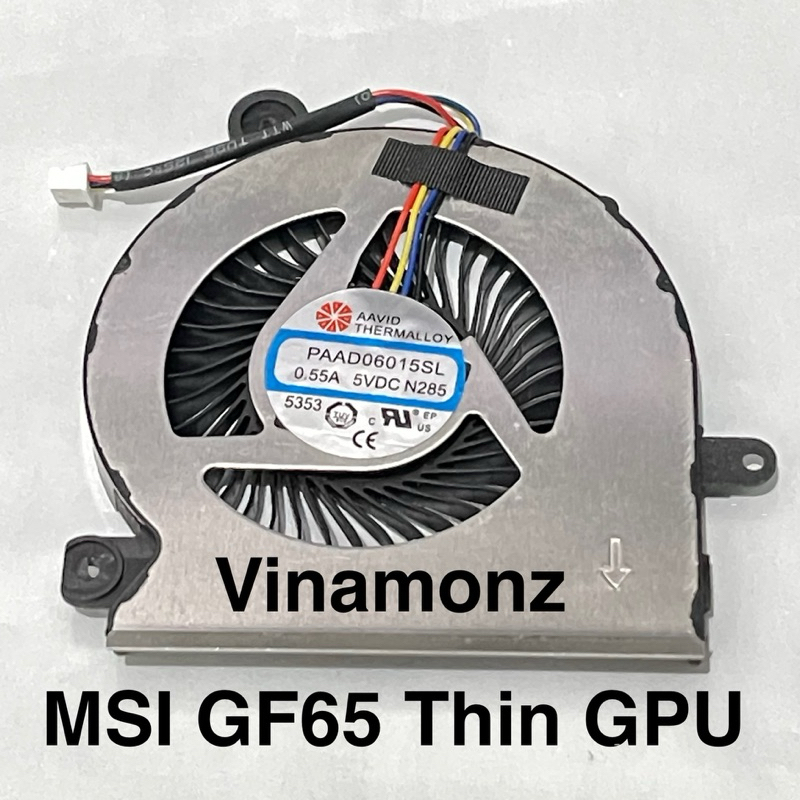 GPU Cooling Fan for MSI GF65 Thin GF65 Thin 9SD-004 GF65 Thin 9SEXR-250 GF65 Thin 9SD-252 GF65 Thin