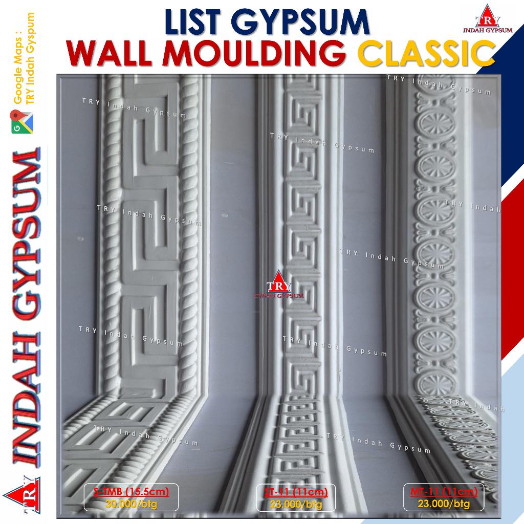 List Wall Moulding Gypsum motif KLASIK - Original TRYINDAH