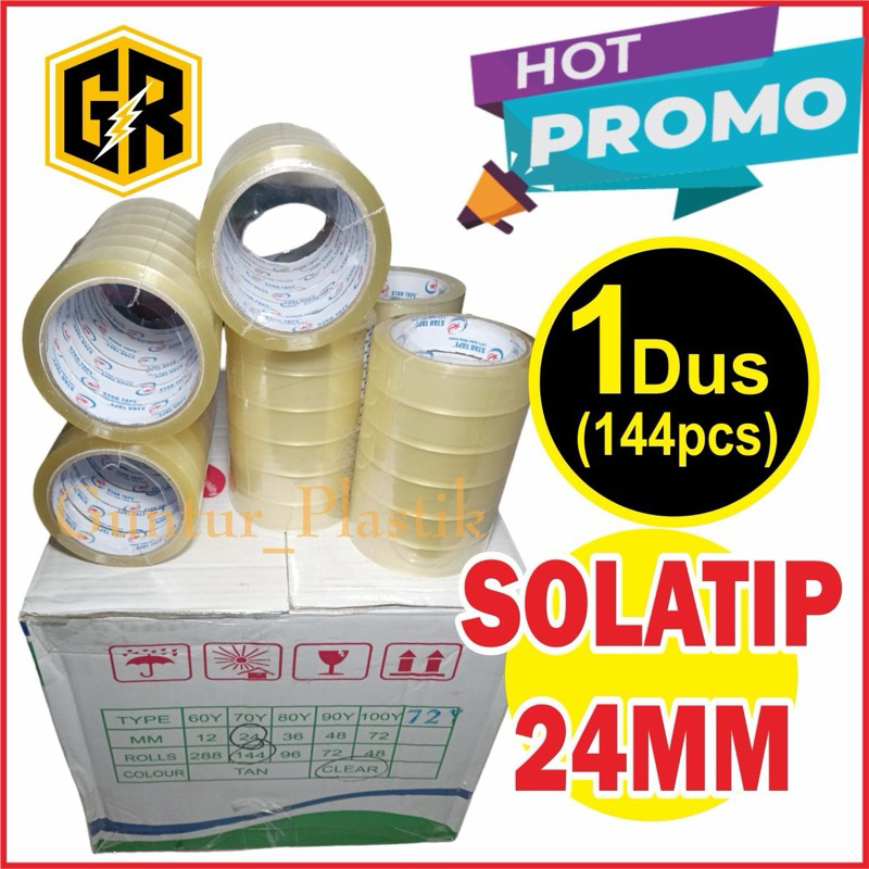 

144ROLL (1DUS/KARTON) LAKBAN BENING 24x72YARD