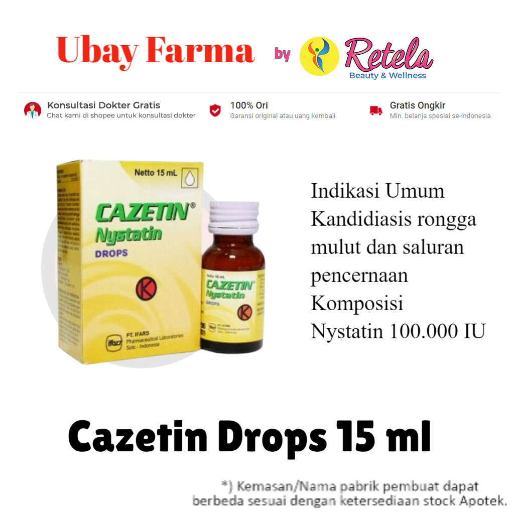 Cazetin Drops 15 ml / Nystatin