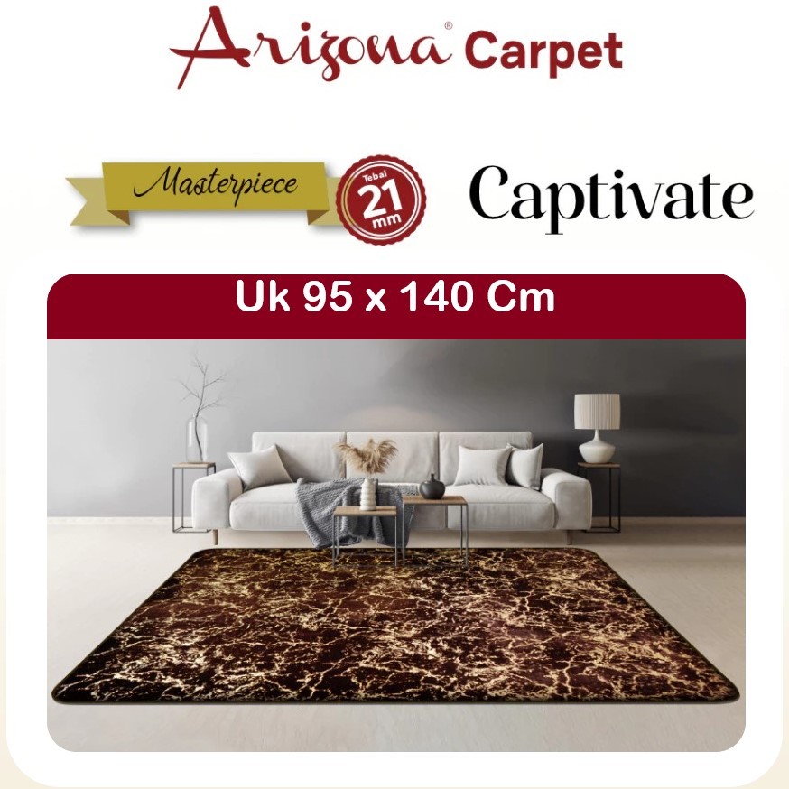 GKJ-ARIZONA Masterpiece Captivate Karpet Busa Malaysia / Karpet Malaysia Arizona Motif Lava (95 x 14