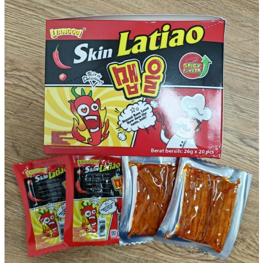 

HALAL LIANGGUI snack Latiao 1 pack isi 20 sachet varian Skin dan Finger ada BPOM