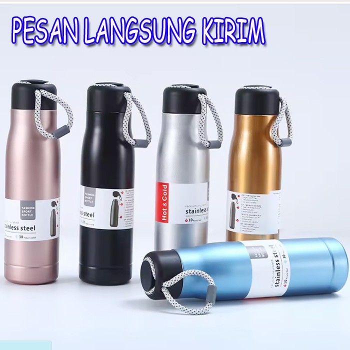 Tumbler Sport Stainless Dengan Tali Premium- Tumbler 500Ml-Tumbler Tali Sporty
