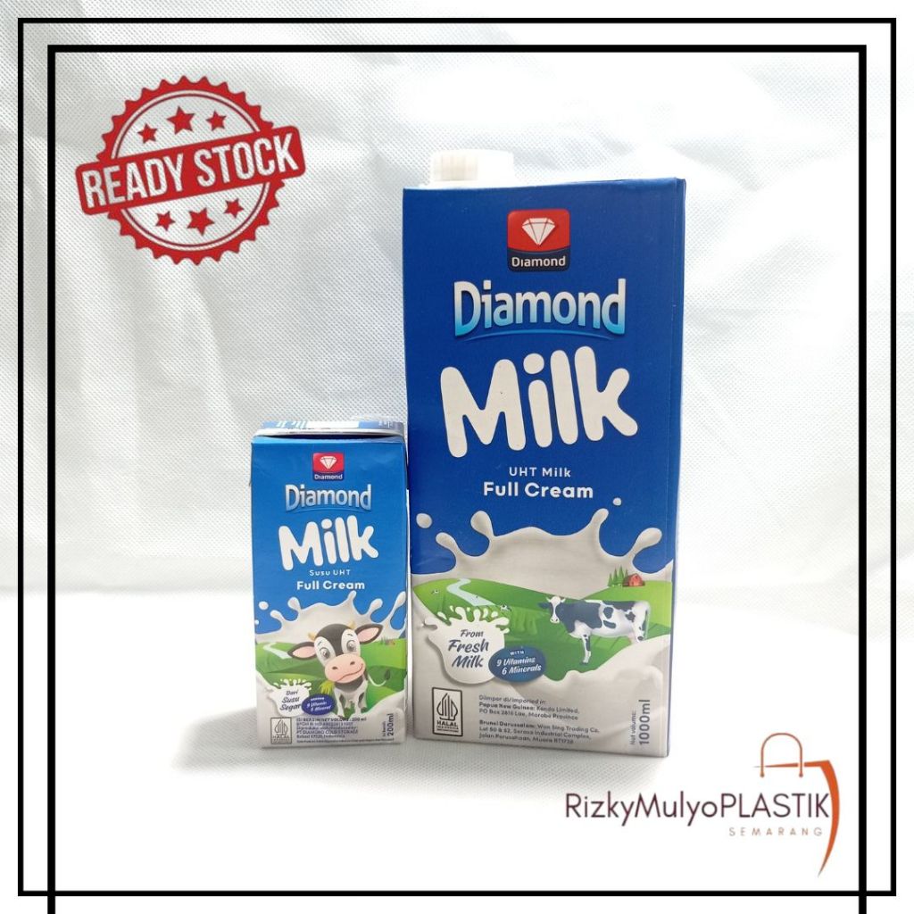 

Diamon Susu UHT Full Cream - Fresh Milk Susu Sapi 200ml