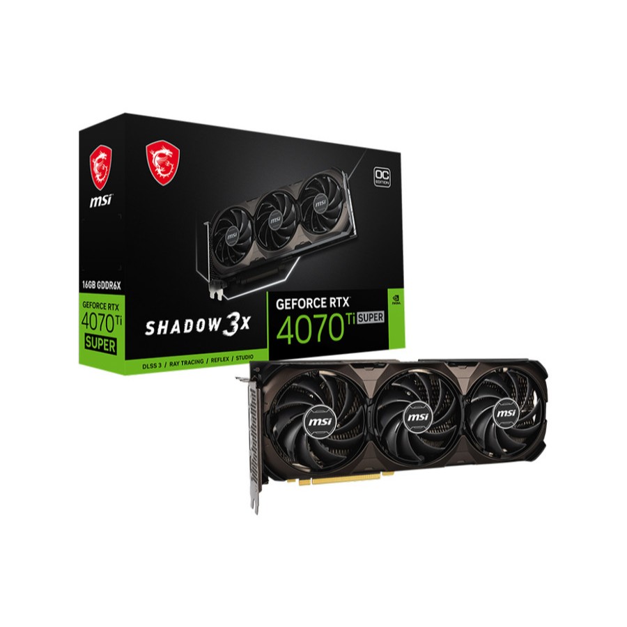 MSI GeForce RTX 4070 Ti SUPER 16GB SHADOW 3X OC