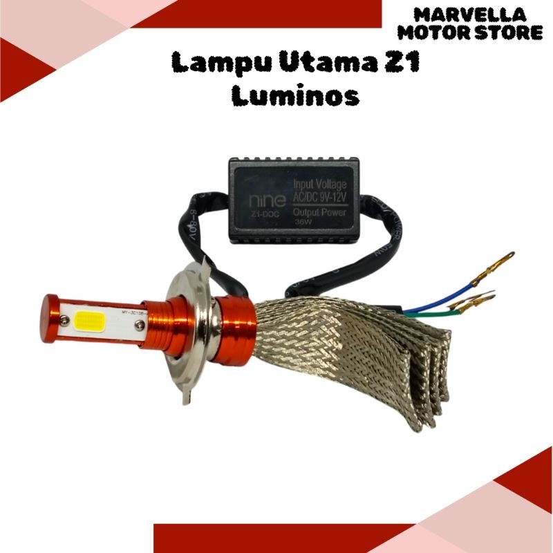 Lampu Utama Luminos Z1 Hetsink Lampu Depan Led H6 H4 H7