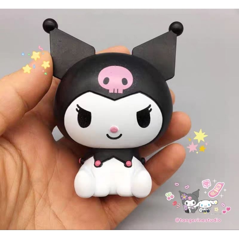 Topper Figurine Kuromi|Topper Ulang Tahun Kuromi