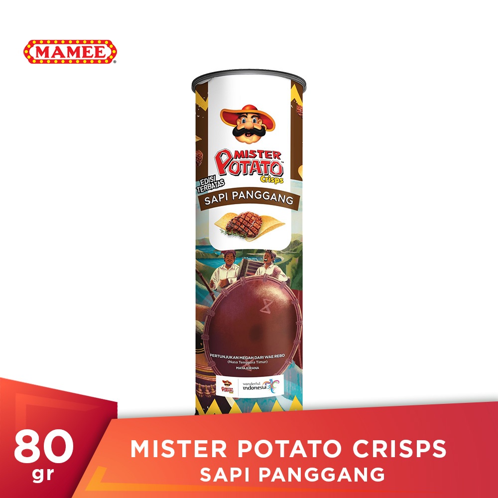 

Mister Potato Crisps Sapi Panggang 80gr