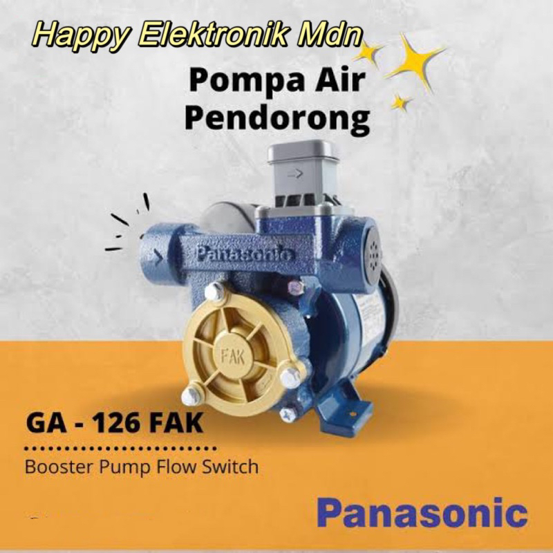 PANASONIC GA 126 FAK PANASONIC booster pump PANASONIC pompa pendorong otomatis flow switch PANASONIC