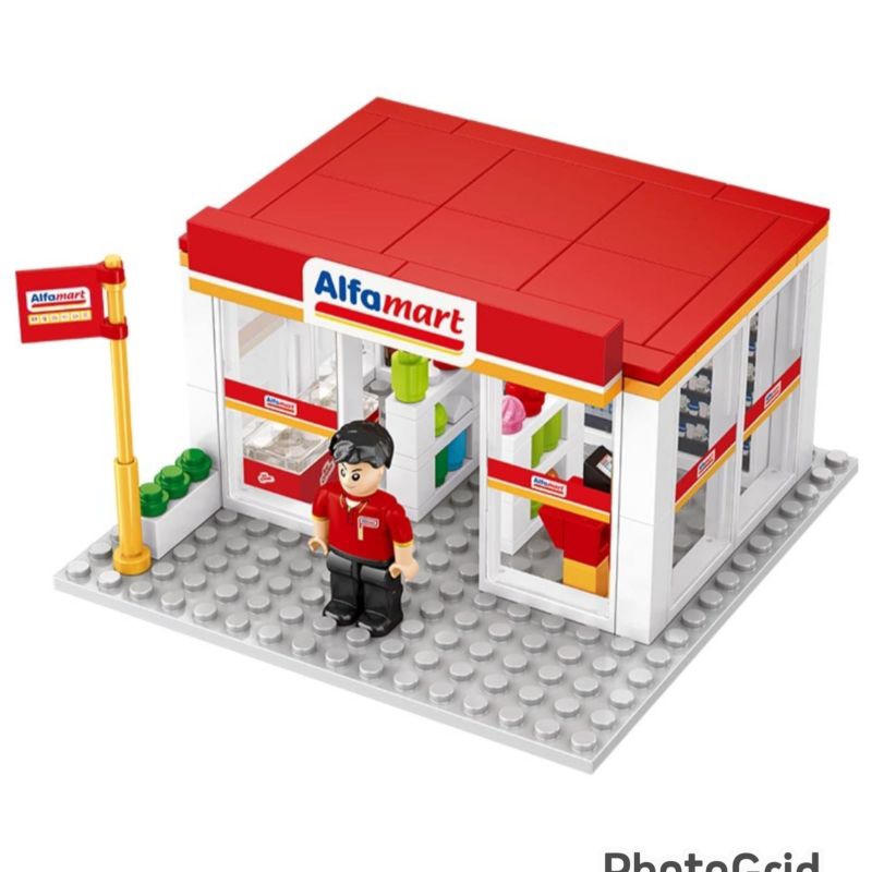 BRICK MINIMARKET ALFAMART STORES LEGO ALFAMART STORES ORIGINAL