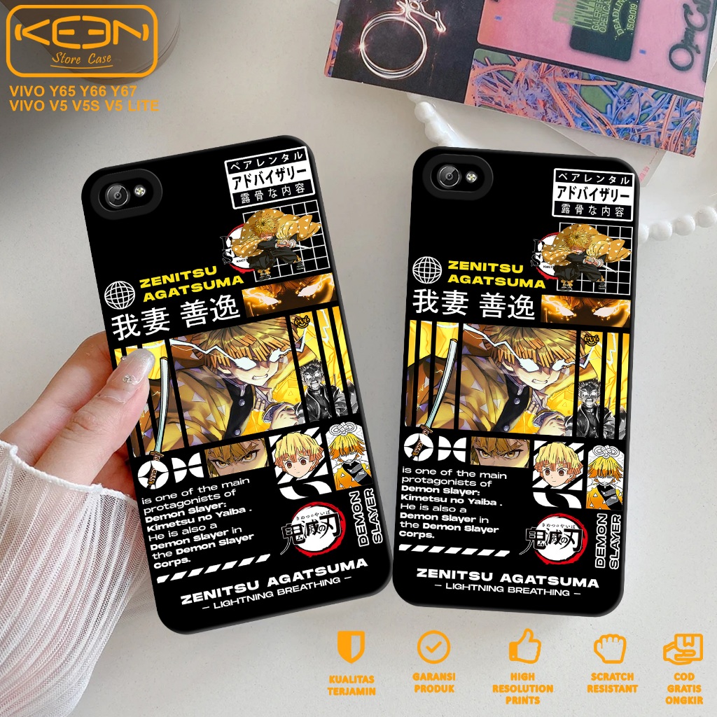 Case Vivo 1612 - Softcase Vivo 1612 Motif Demon Slayer - Casing Hp Vivo 1612 - Case Hp - Softcase Hp