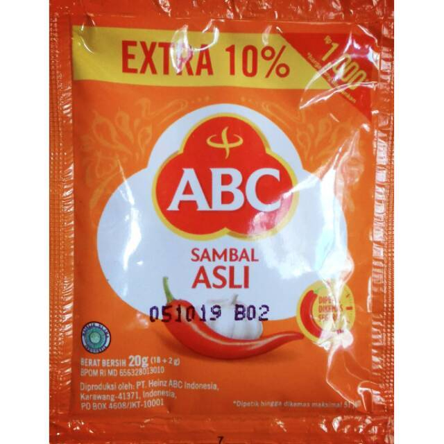 

Sauce Sambal ABC Sachet