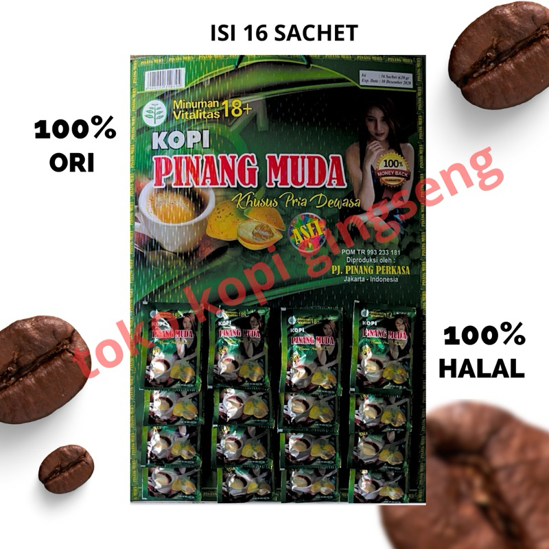 

Kopi Pinang Muda 100% ASLI ISI 16