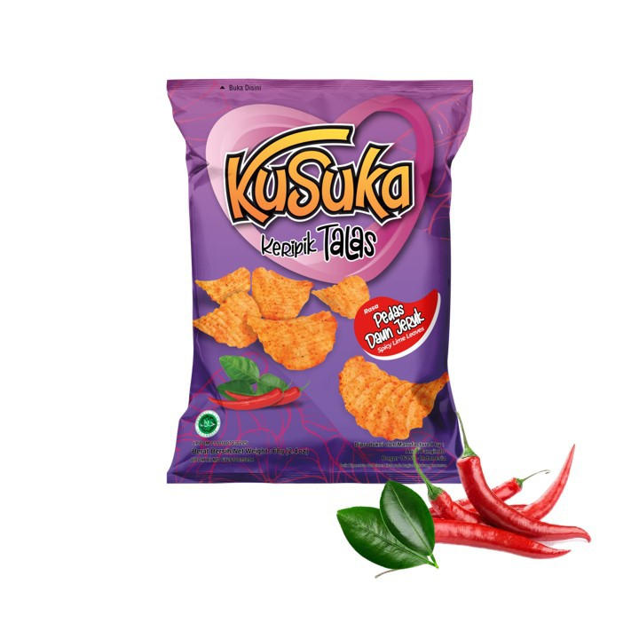 

KUSUKA KERIPIK TALAS PEDAS DAUN JERUK 68GR