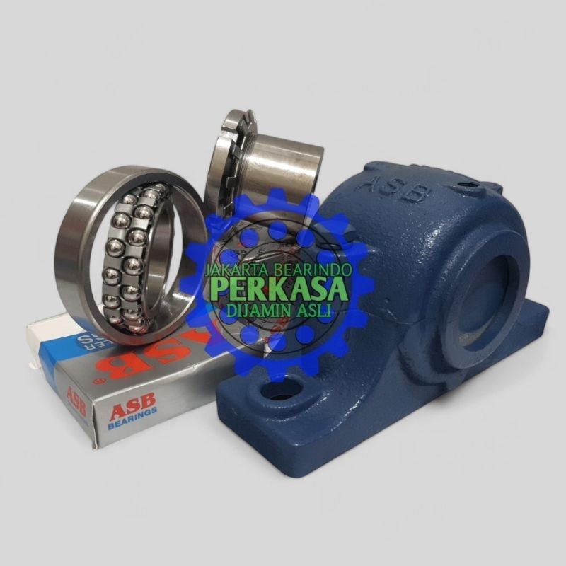 SN516 PLUMMER BLOCK SET SN 516 - BEARING 1216 K - ADAPTER HE 216 merk ASB