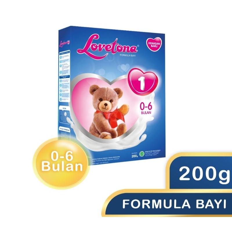 Lovetona 1(Susu Bayi Usia 0-6 Bulan)200gram