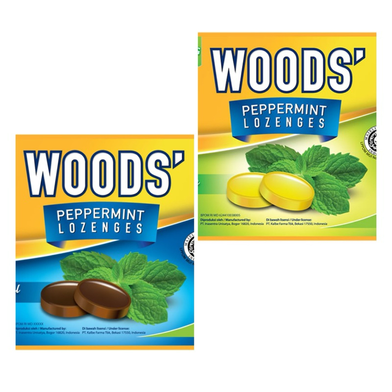 

Woods' Permen Peppermint Lozenges 15 g