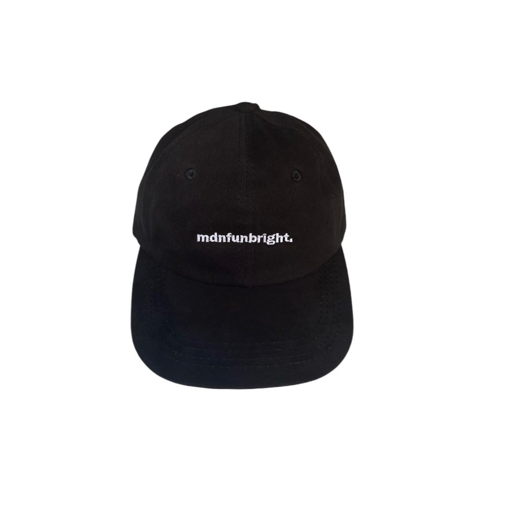MDN Six Panel Caps | Topi 6 Panel Hitam | Topi Baseball