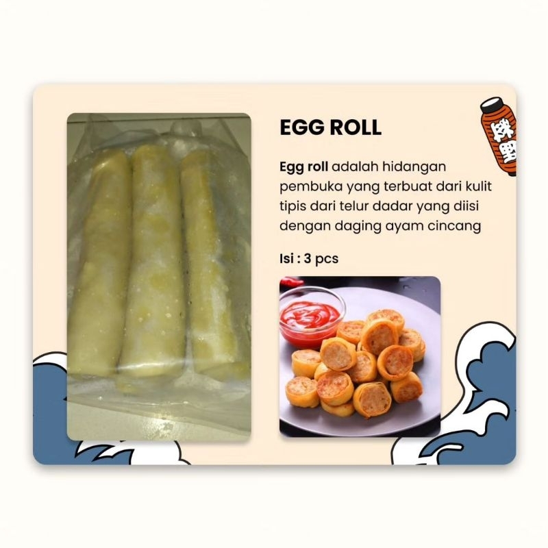 

Egg roll nugget bento