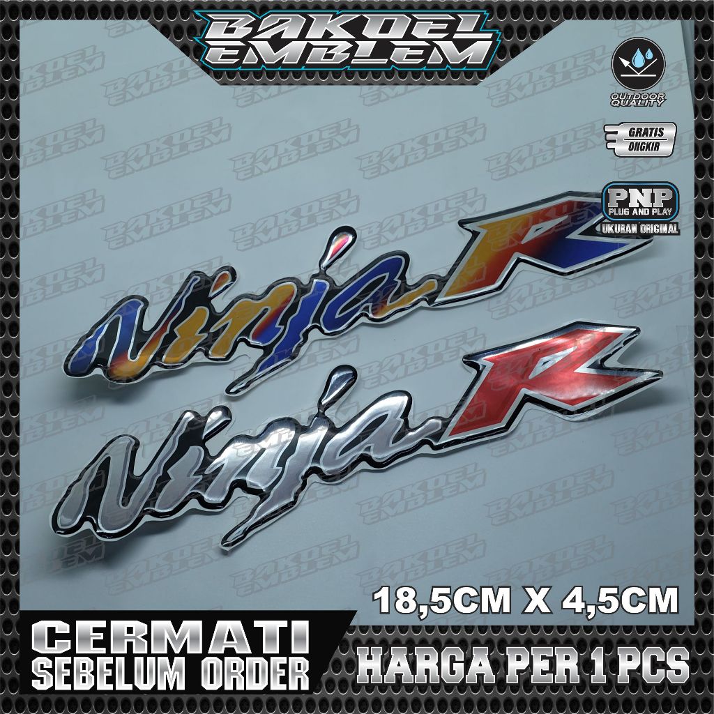EMBLEM TIMBUL NINJA R, EMBLEM TIMBUL KAWASAKI NINJA R