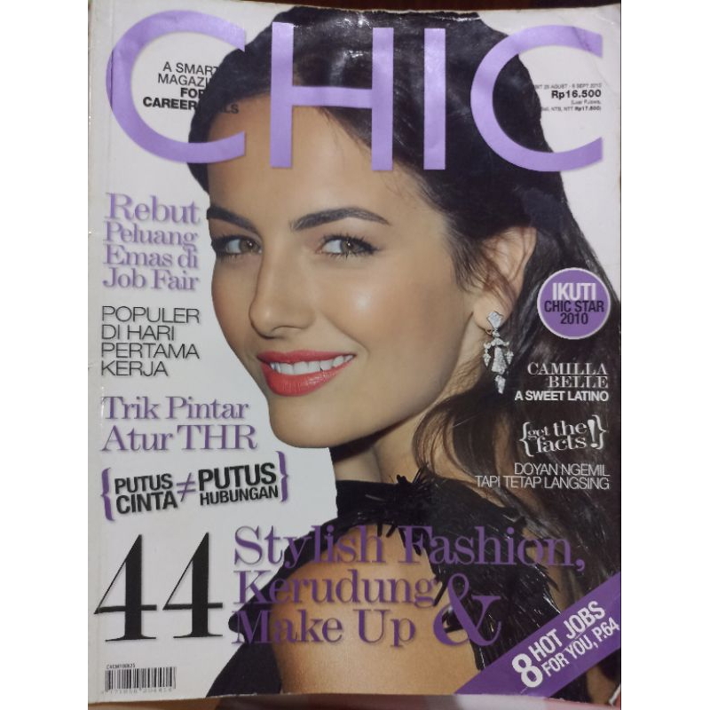 (PRELOVED) MAJALAH CHIC COVER CAMILLA BELLE