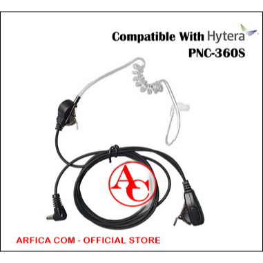 EARPHONE HT HYTERA PNC 360 FBI SPIRAL HANDSFREE HYTERA FBI PNC-360 PNC 360 ORIGINAL