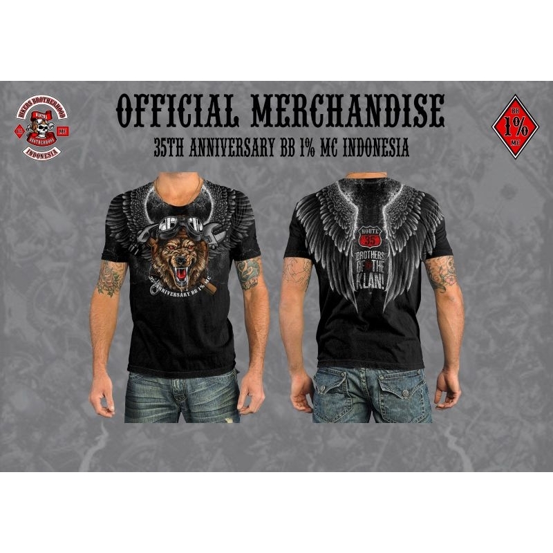 t-shirt official merchandise BB 1% MC Indonesia