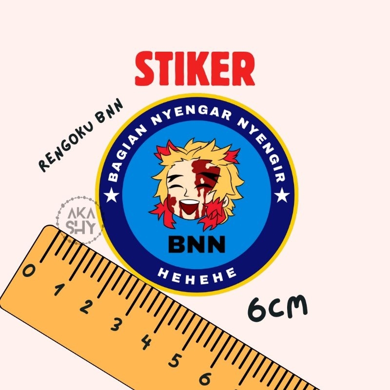 

[1pcs] Stiker Rengoku Kyoujiro BNN Bagian Nyengar Nyengir Demon Slayer Kimetsu no Yaiba Stiker/ Sticker Kimetsu no Yaiba Demon Slayer Rengoku Kyoujiro BNN Bagian Nyengar Nyengir