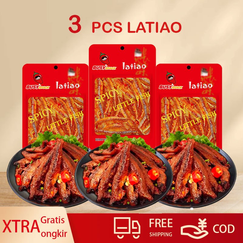 

Latiao Halal Busy Snack - [Halal] [3 Pcs] Gluten Spicy Tofu Latiao Cemilan Snack Spicy Vegetarian | Latiao HalalSpicy Fish | Bocah lkan Kecil