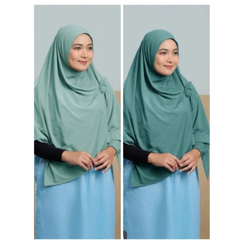 Zoya Hijab Instant Afya Bergo - Bahan lycra